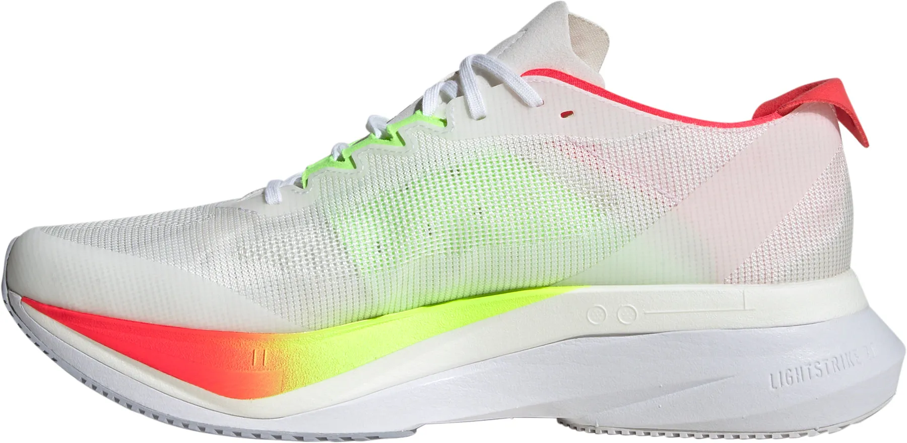 adidas Adizero Boston 12 Mens Running Shoes - White Ankle padding Move Easy