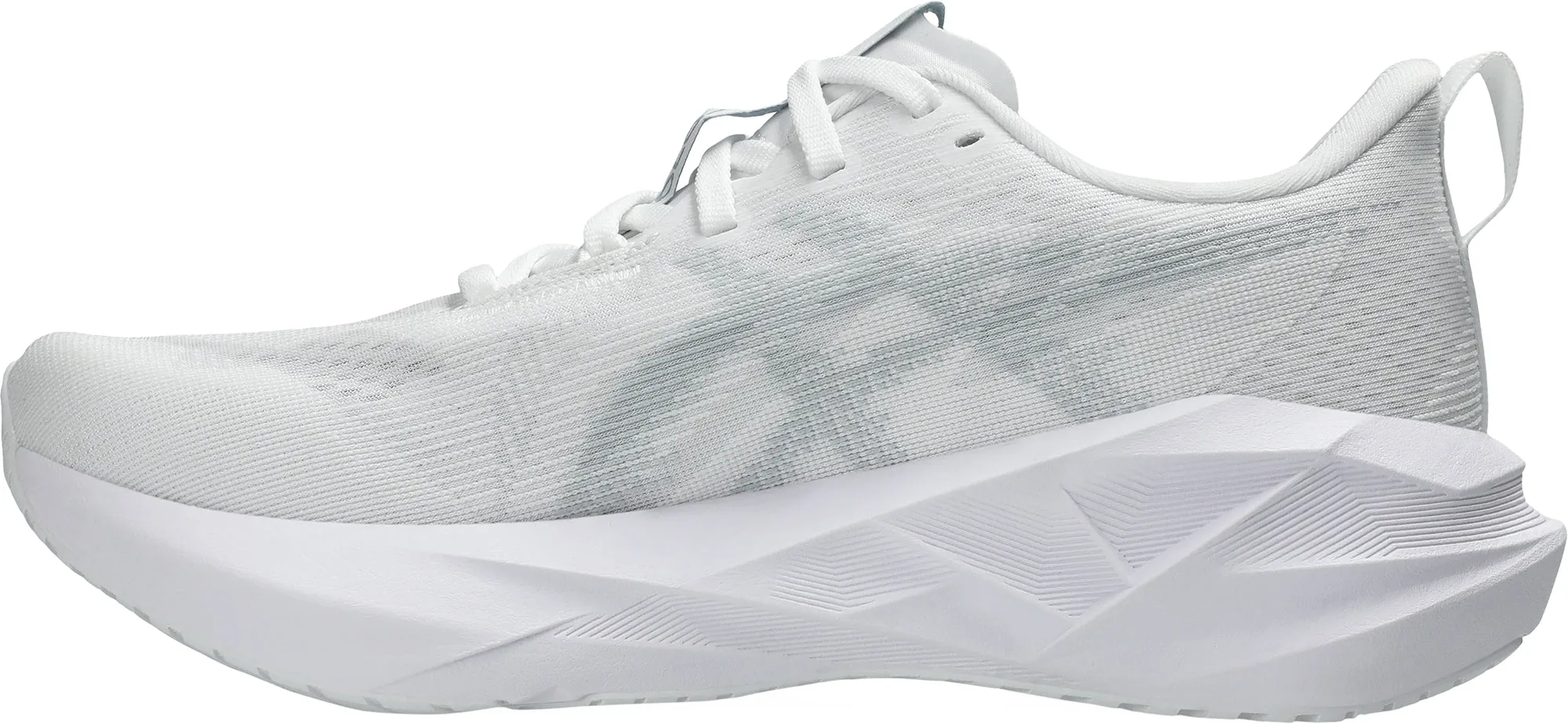 Asics NovaBlast 5 Womens Running Shoes - White Anti   Microbial Unibody Construction