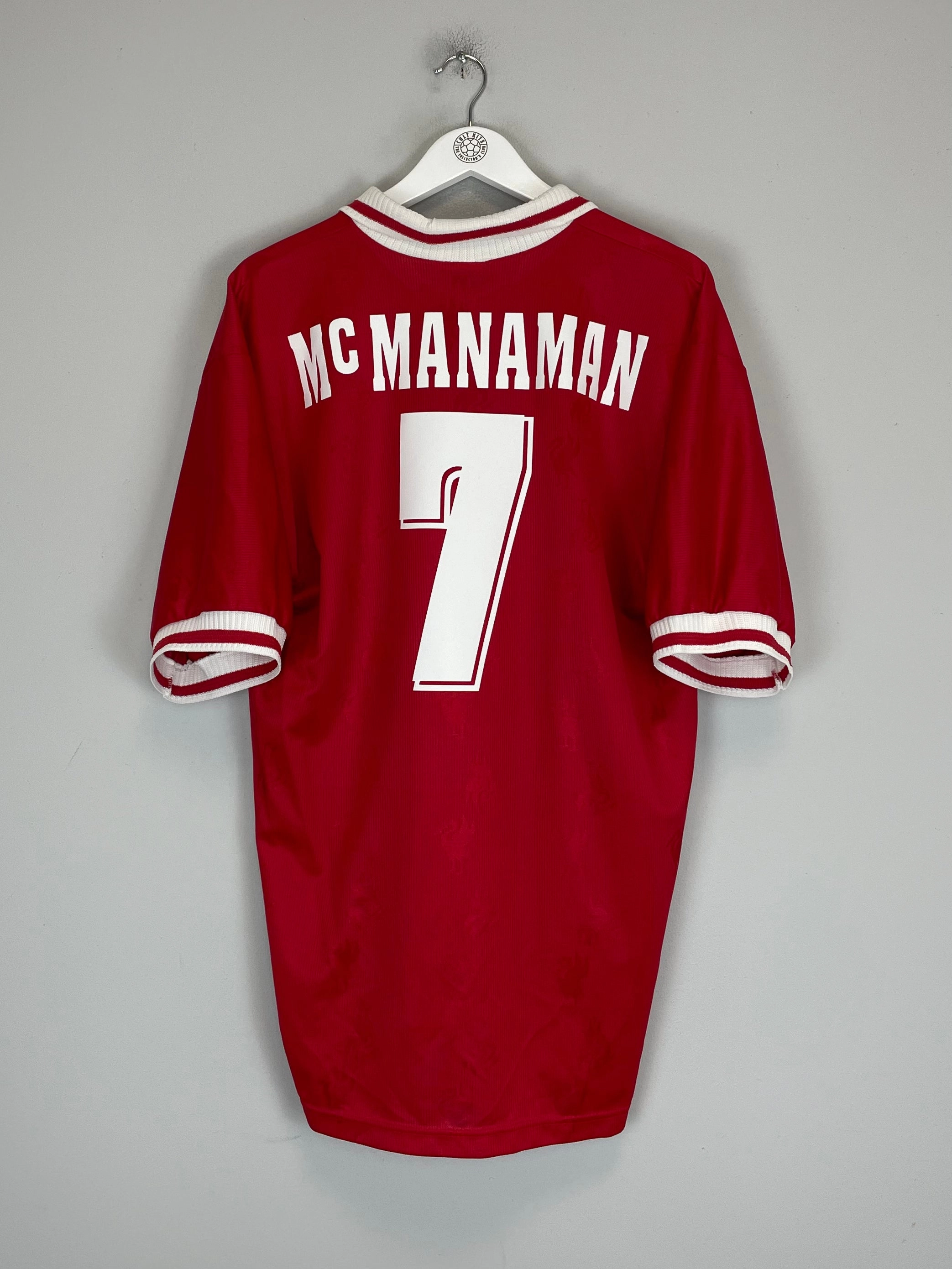 Chill Fit Odor Resistant Technology 1996/98 LIVERPOOL MCMANAMAN #7 HOME SHIRT (XXL) REEBOK