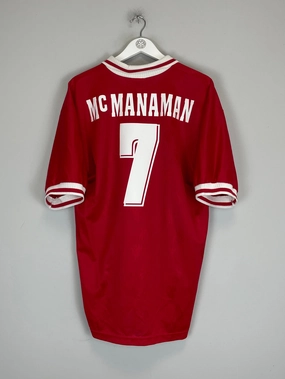 Chill Fit Odor Resistant Technology 1996/98 LIVERPOOL MCMANAMAN #7 HOME SHIRT (XXL) REEBOK