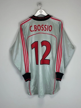 2000/01 BENFICA C.BOSSIO #12 GK SHIRT (M) ADIDAS Elasticized Cuffs