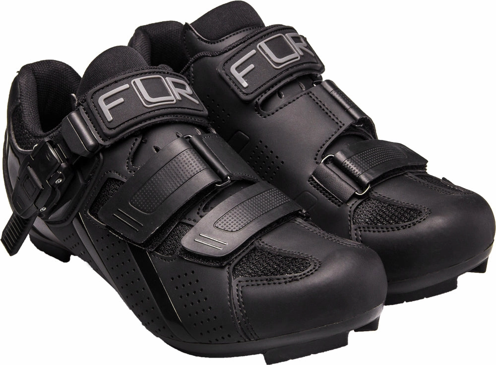 FLR F15.III Mens Road Cycling Shoes - Black mesh ventilation