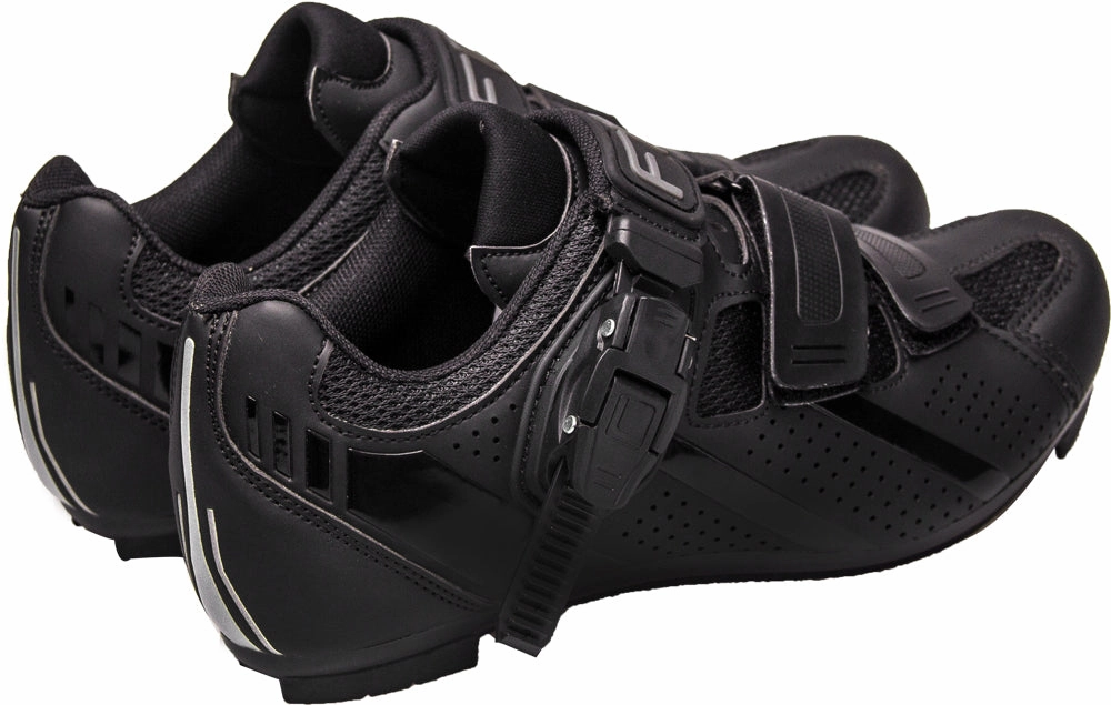 Impact Resistant Framework Quiet Ground FLR F15.III Mens Road Cycling Shoes - Black