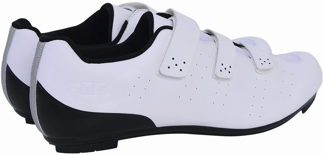 Tight Fit Transit Style FLR F-37 Mens Road Cycling Shoes - White