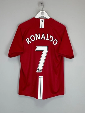 Airflow Enhancing Texture 2007/08 MANCHESTER UNITED RONALDO #7 HOME SHIRT (L) NIKE