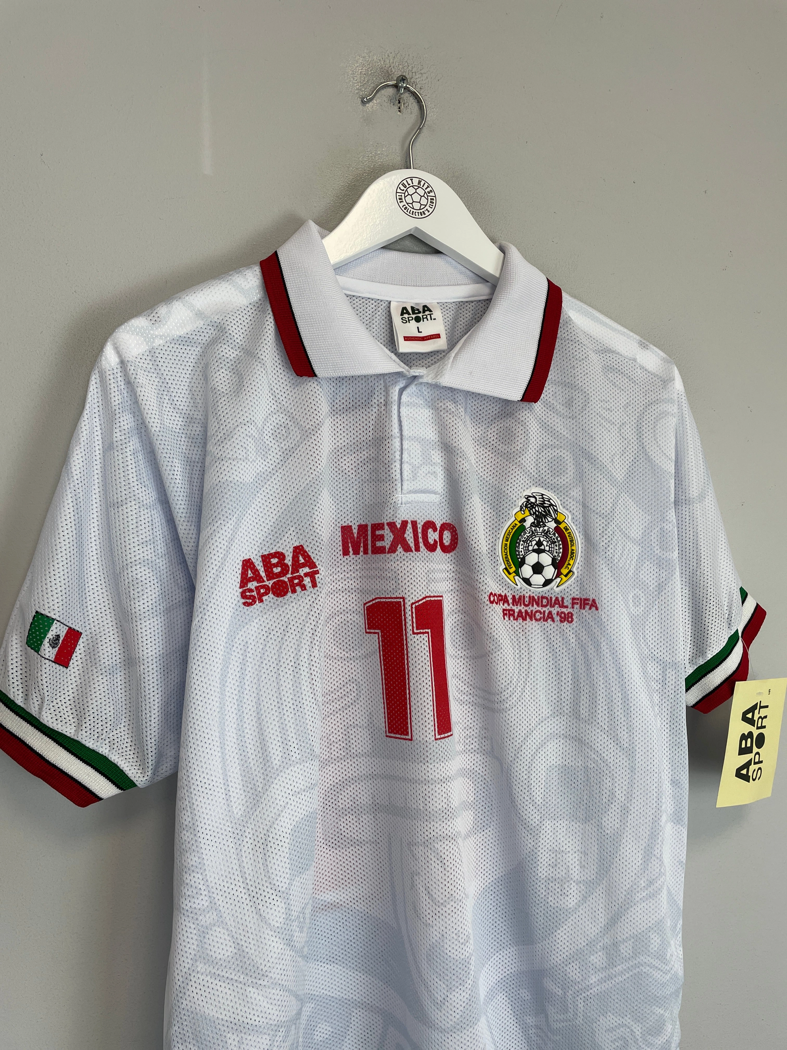 Chill Days Yarn Dye Pattern 1998 Mexico Blanco #11 *Reissue* World Cup Edition Away (Multiple) ABA Sport