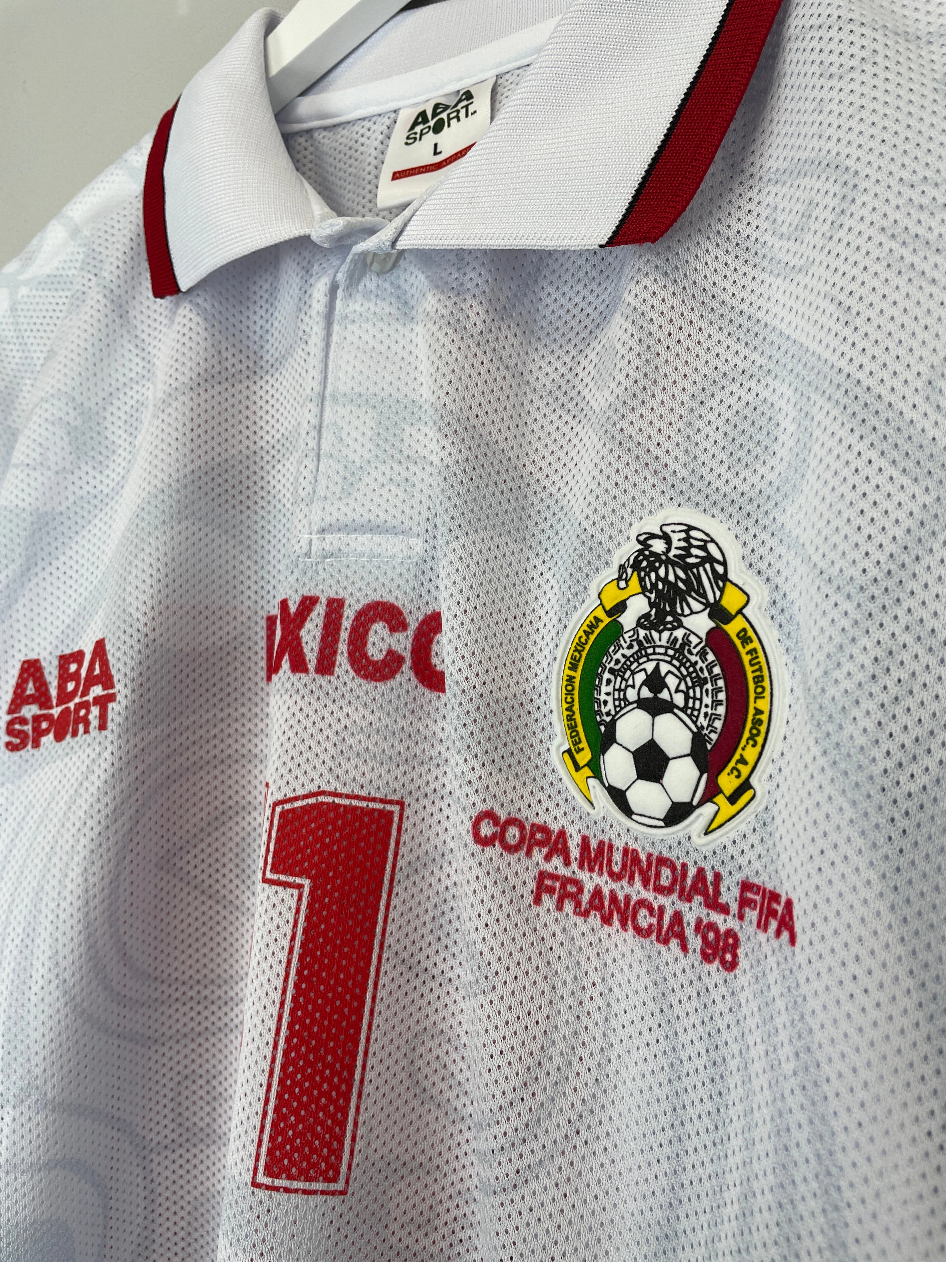 1998 Mexico Blanco #11 *Reissue* World Cup Edition Away (Multiple) ABA Sport Performance Fit