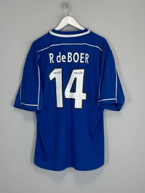 Reinforced Armholes 1999/01 RANGERS DE BOER #14 HOME SHIRT (XL) NIKE
