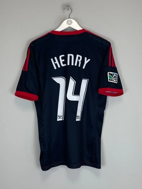 2013/14 NEW YORK RED BULLS HENRY #14 THIRD SHIRT (M) ADIDAS Stretch Comfort Form Focus