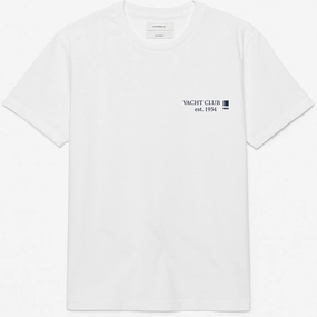 Popular Luxury clothing Yacht Club White Reserved White T shirt