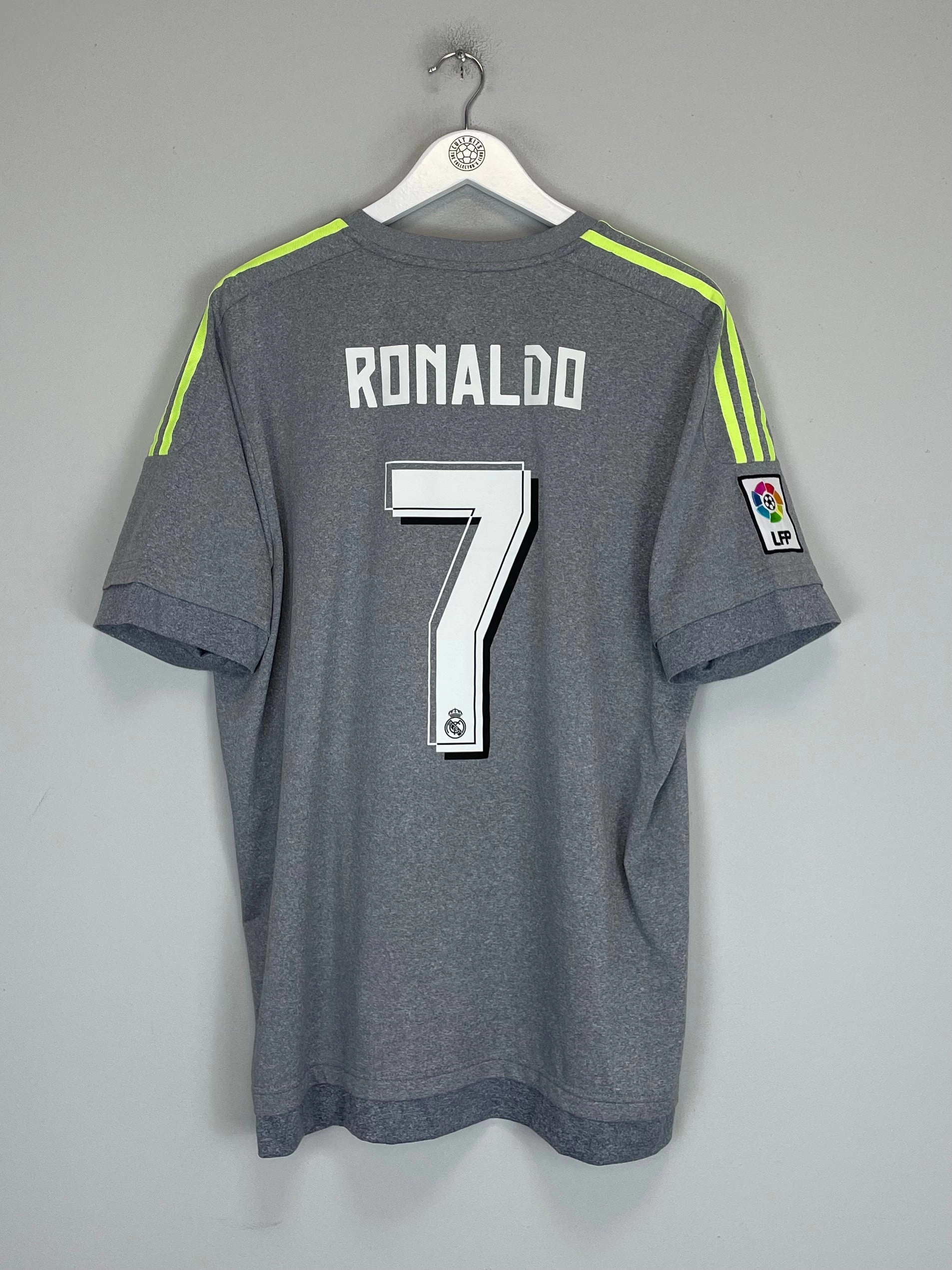 stain resistant coating 2015/16 REAL MADRID RONALDO #7 L/S AWAY SHIRT (XL) ADIDAS