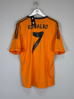 2013/14 REAL MADRID RONALDO #7 BNWT** THIRD SHIRT (L) ADIDAS Yarn Dye Effect