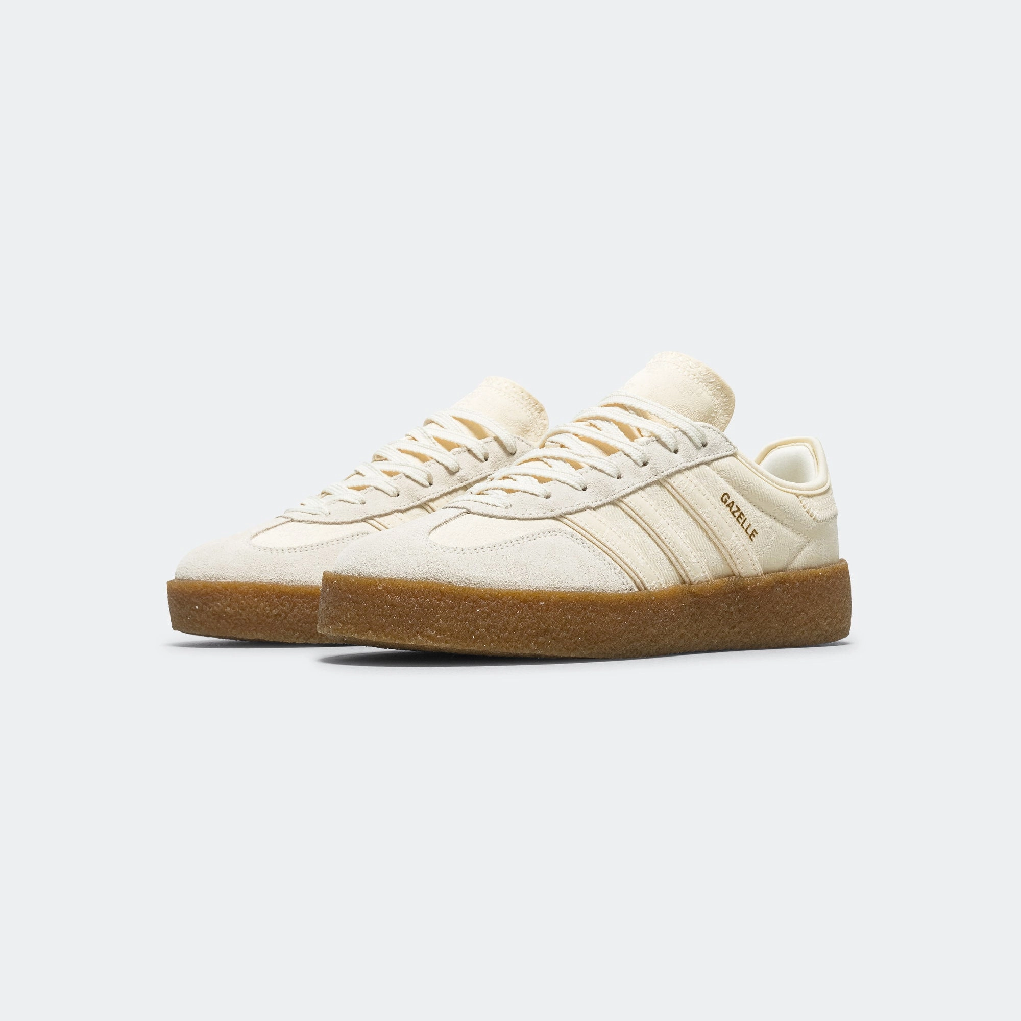 Gazelle by Edison Chen x CLOT - Cream White/Core White-Gold Metallic Mobility Wear Dynamic Lacing