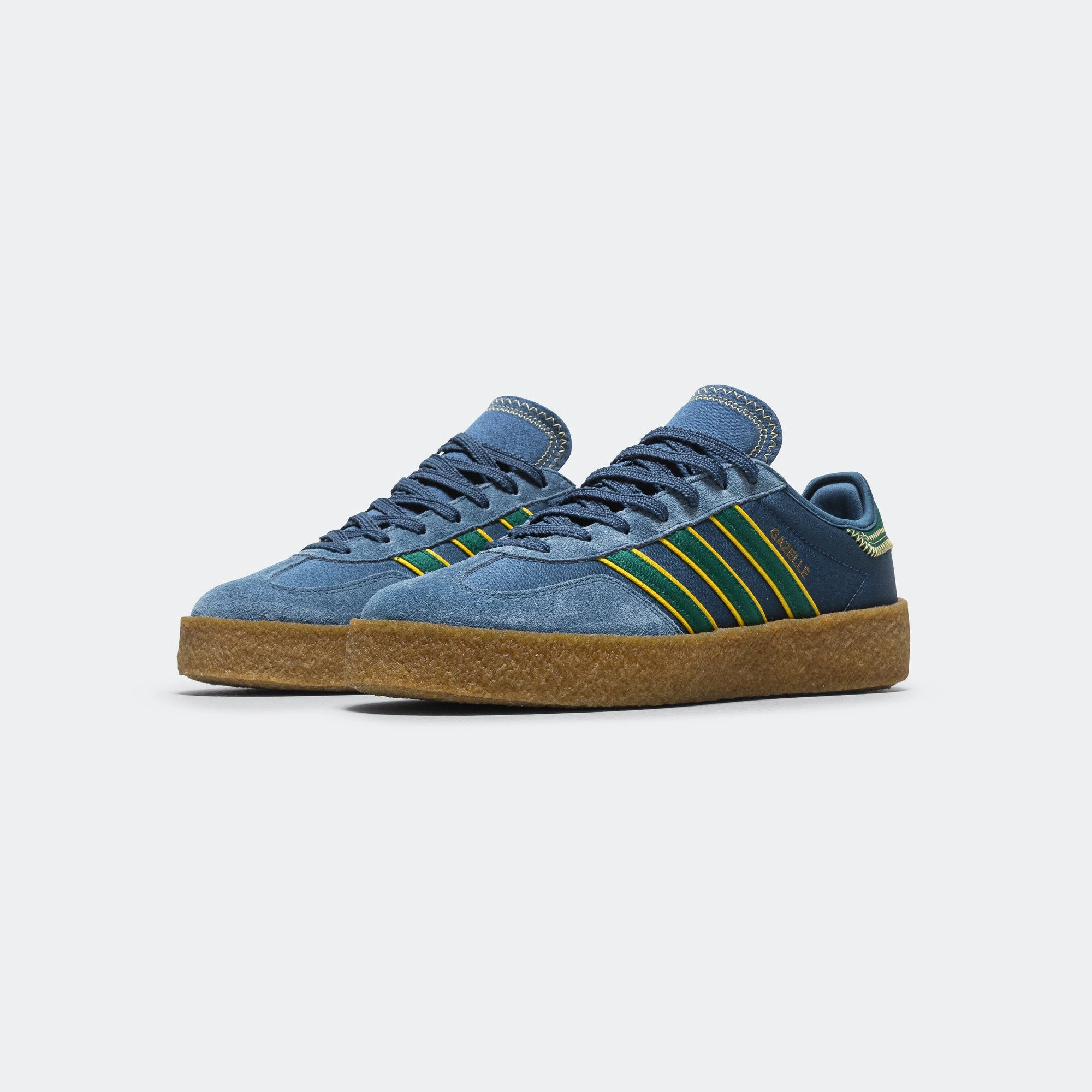 Sneaker Insoles Aerodynamic Vents Gazelle by Edison Chen x CLOT - Navy Marine/Collegiate Green-Hazy Yellow