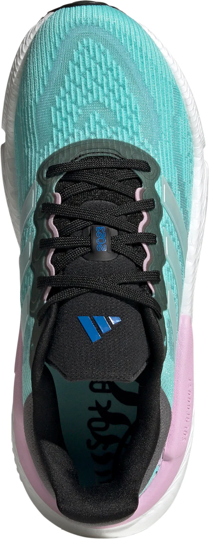 adidas Solar Boost 5 Womens Running Shoes - Blue Elastic Fit