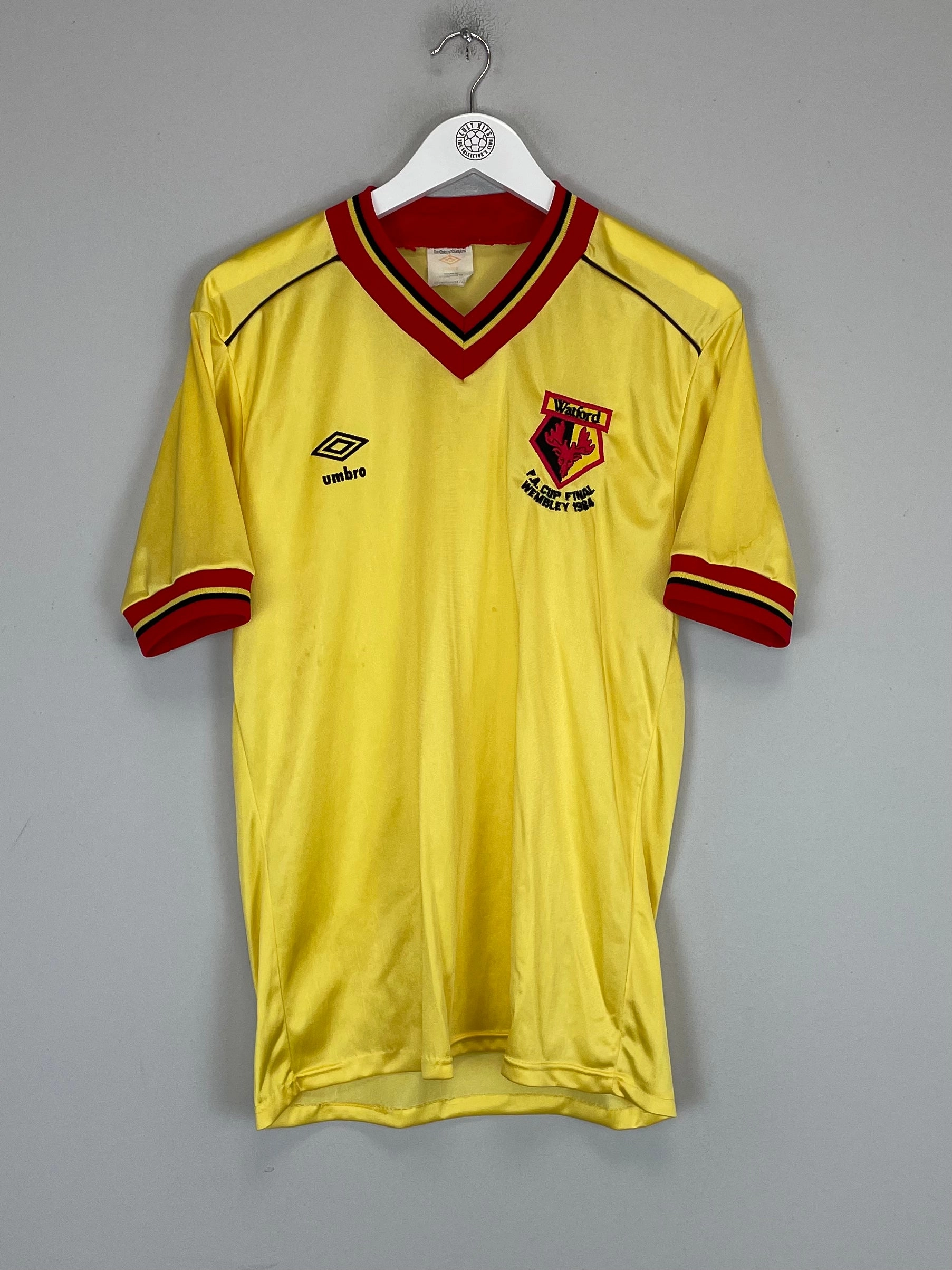 Breathable knit 1982/85 WATFORD *FA CUP FINAL* HOME SHIRT (M) UMBRO