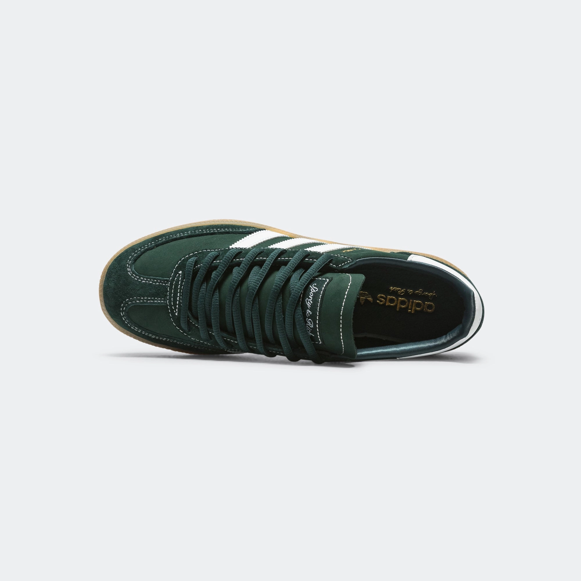 Workout Abrasion Resistant Materials Handball Spezial x Sporty & Rich - Dark Green/Footwear White-Gum