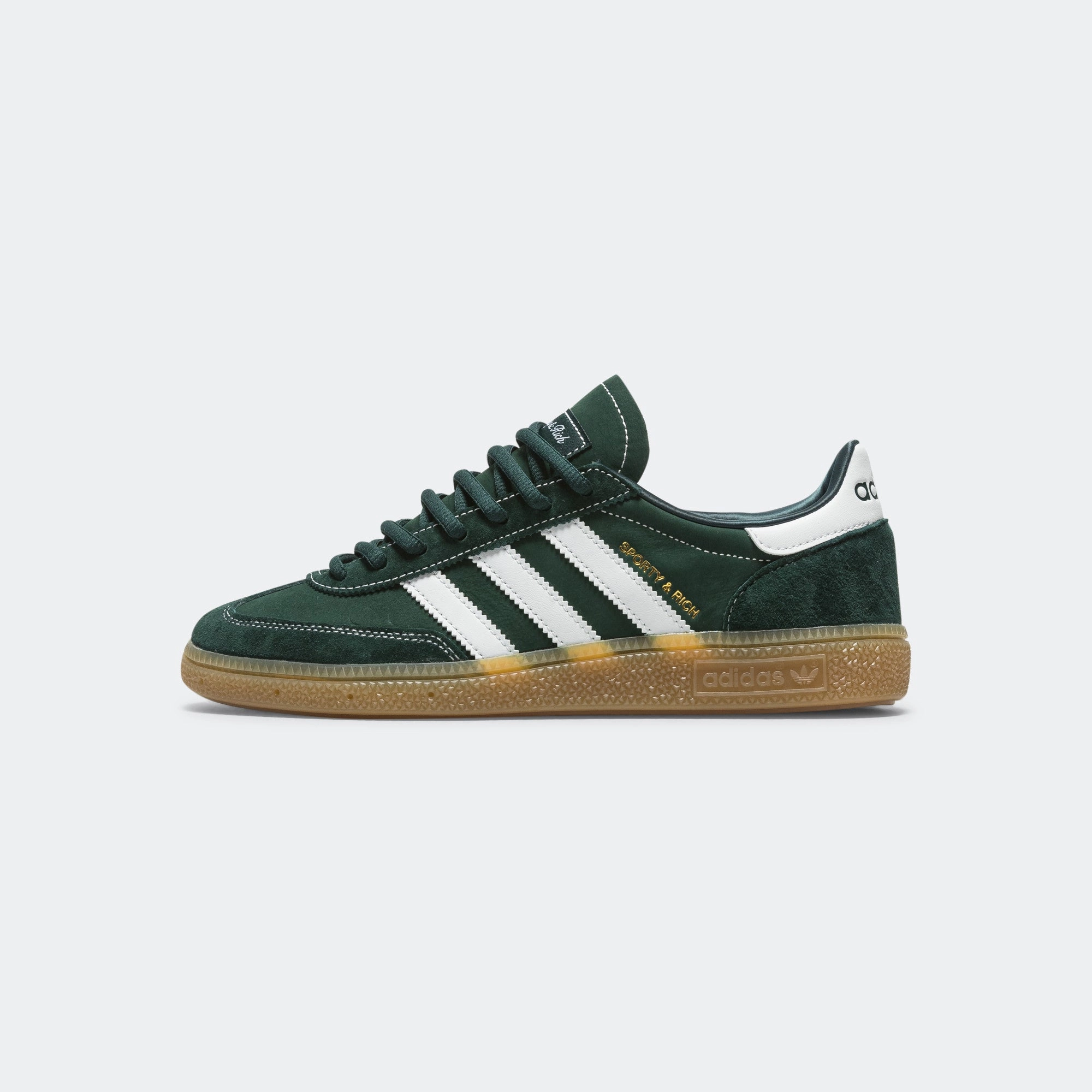 Comfortable Stride Handball Spezial x Sporty & Rich - Dark Green/Footwear White-Gum