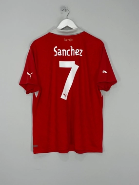 Seamless Wear Double Stitched Hemming 2012/13 CHILE SANCHEZ #7 HOME SHIRT (XXL) PUMA