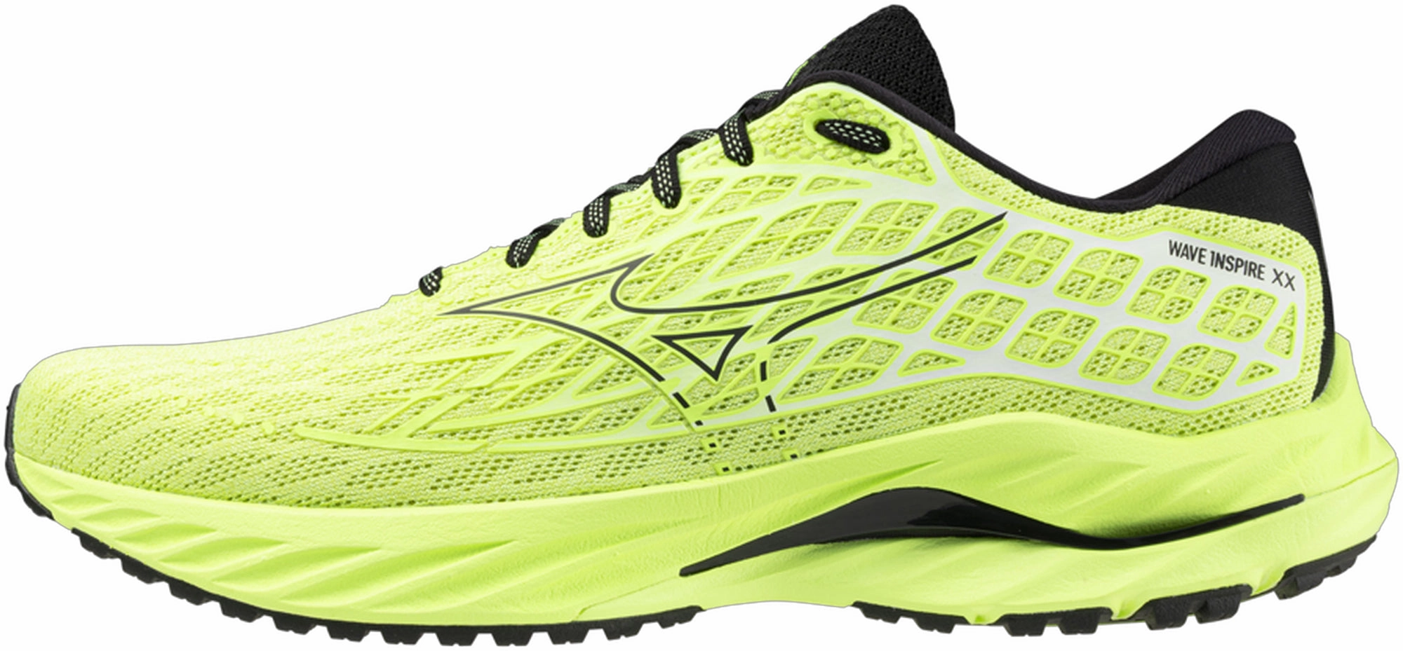 Mizuno Wave Inspire 20 Mens Running Shoes - Green Stretch Loops