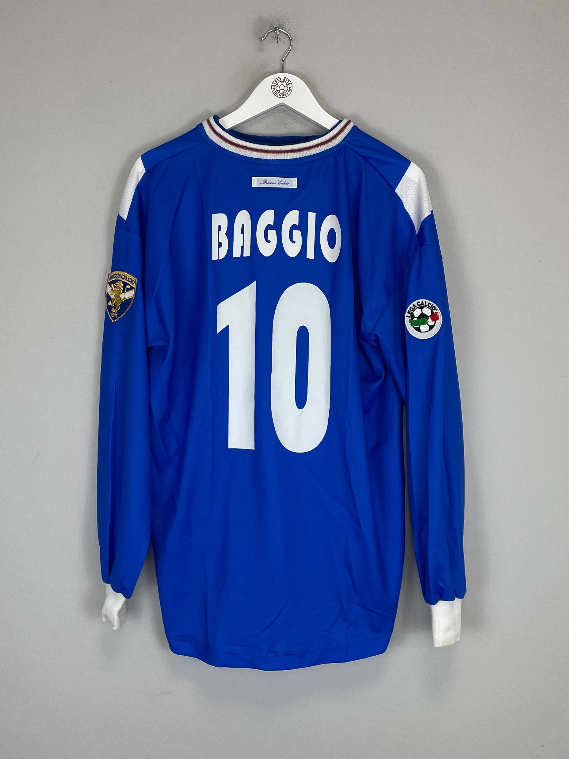 Flatlock Seam Technology Neutral Style 2001/02 BRESCIA BAGGIO #10 L/S HOME SHIRT (XL) GARMAN