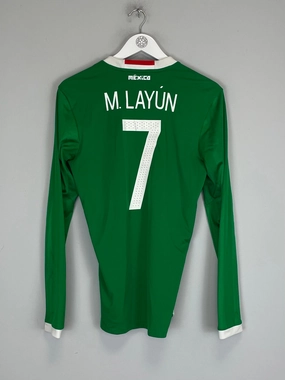 2016/17 MEXICO M.LAYUN #7 L/S HOME SHIRT (S) ADIDAS UV Protective Coating Training Ready Wear