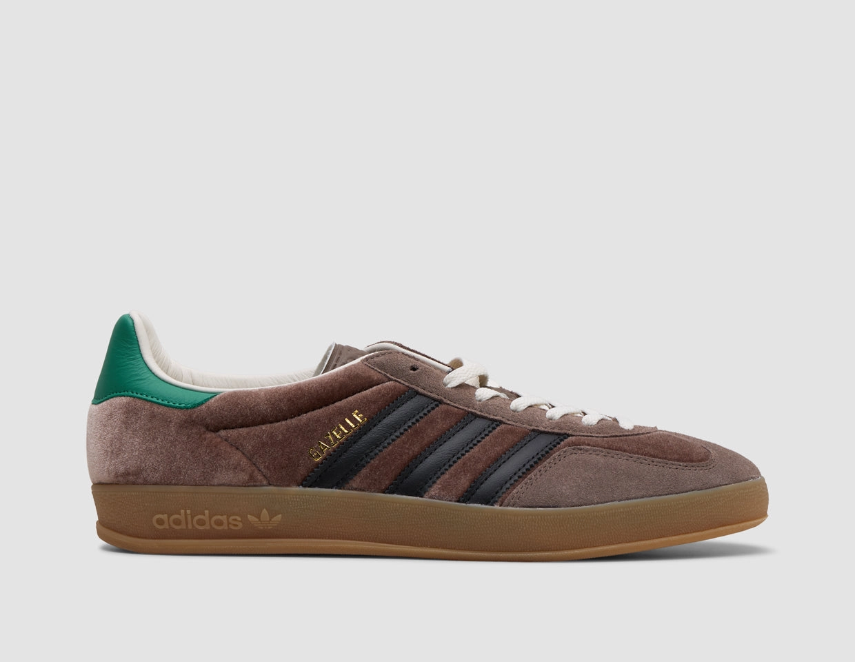 adidas Originals Gazelle Indoor Earth Strata / Core Black - size? exclusive Shock Diffusion Midsole