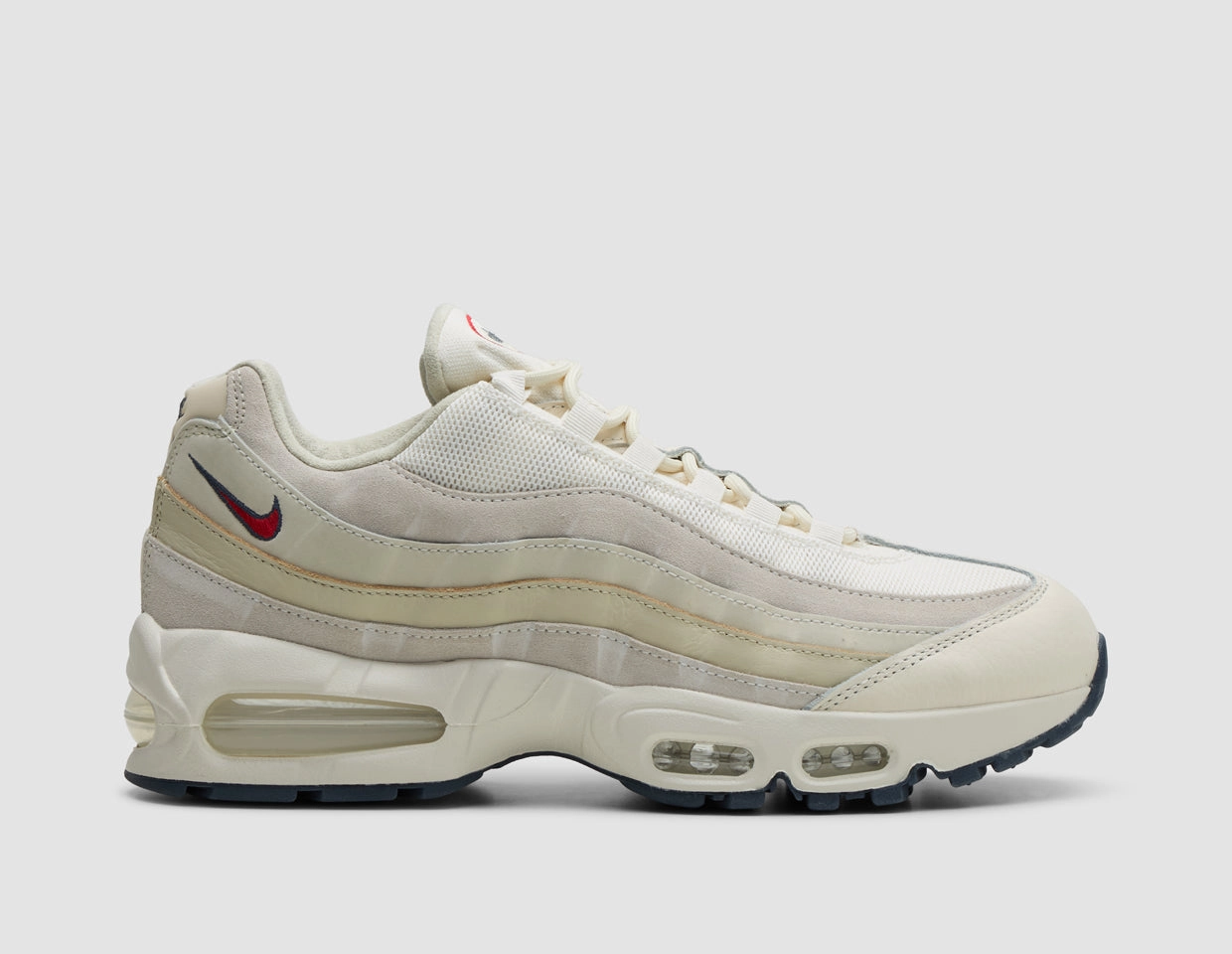 Power Move Nike Air Max 95 OG Pale Ivory / University Red - Light Khaki