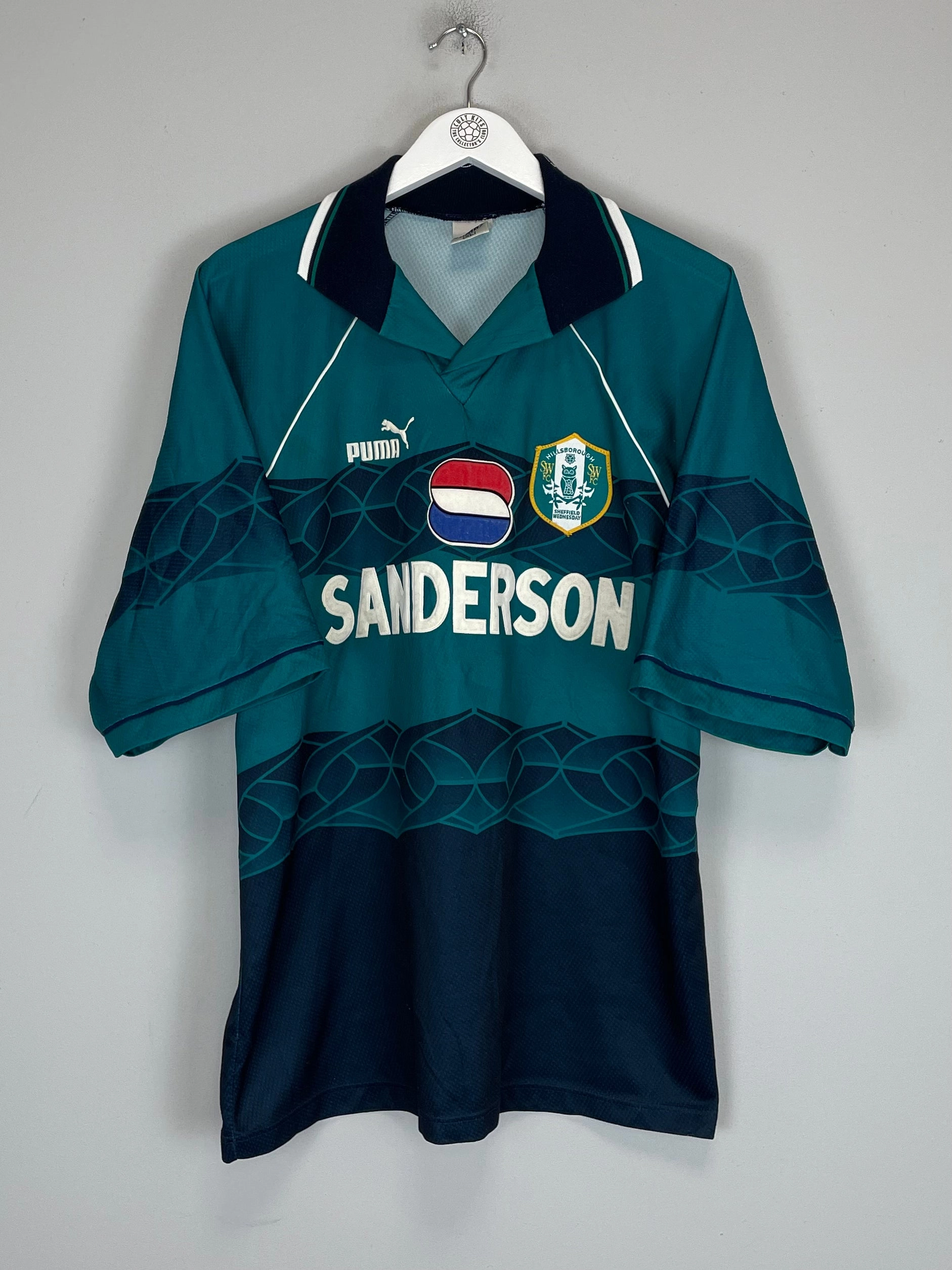 1995/97 SHEFFIELD WEDNESDAY AWAY SHIRT (XL) PUMA Precision Cut