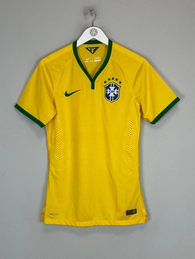2014/15 BRAZIL *AUTHENTIC* HOME SHIRT (S) NIKE Ultra light Soft Touch Material