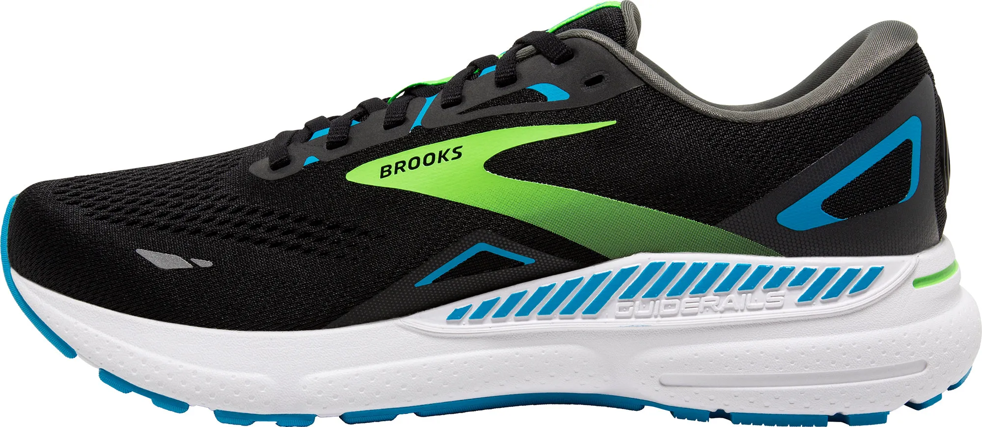 Brooks Adrenaline GTS 23 WIDE FIT Mens Running Shoes - Black Micro Perforated Tongue Signature flexibility