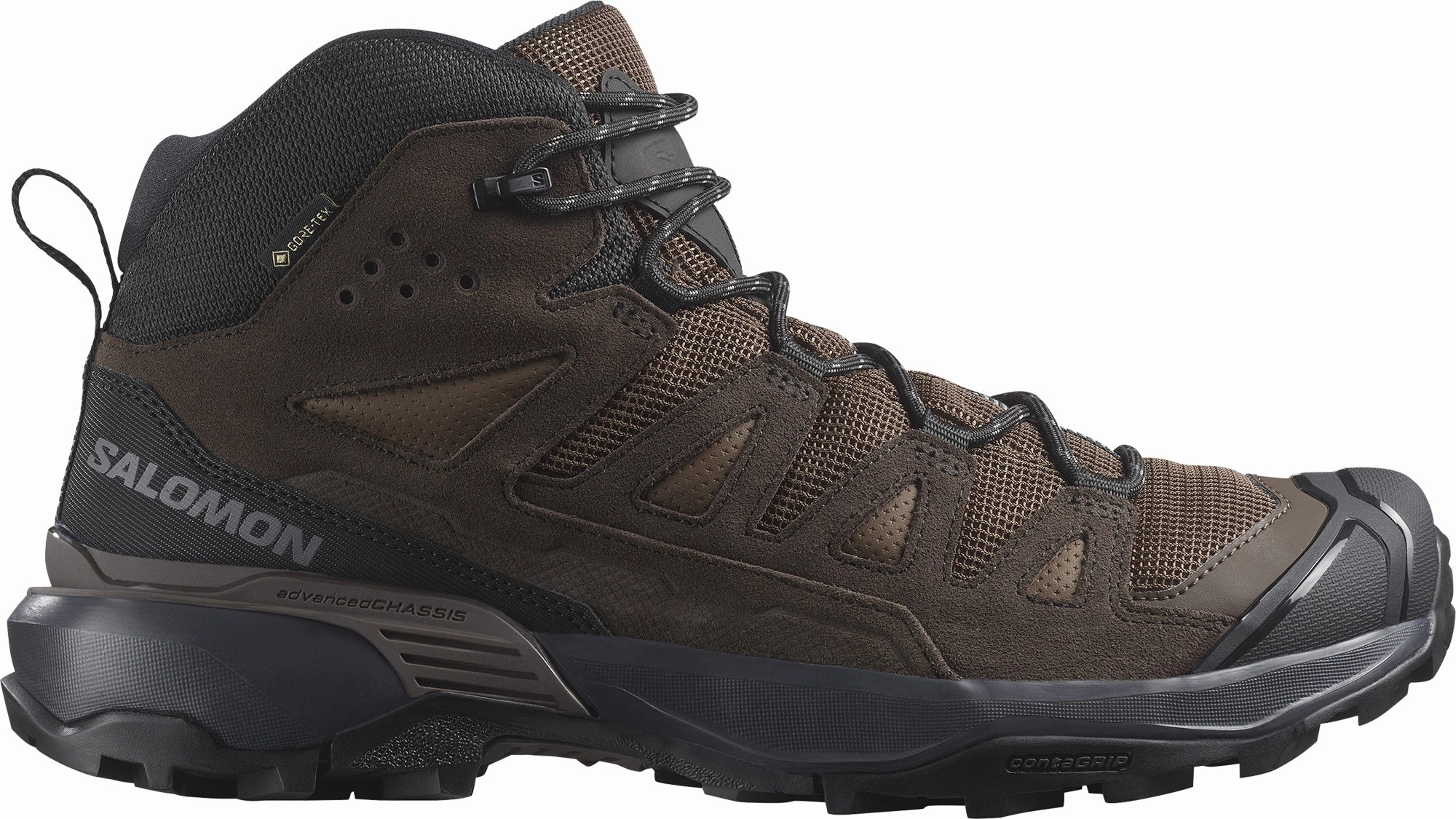 Salomon X Ultra 360 Leather Mid GORE-TEX Mens Walking Boots - Brown Trail Ready Boots