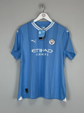 2023/24 MANCHESTER CITY *BNWT* HOME SHIRT (XL) PUMA Workout Fit