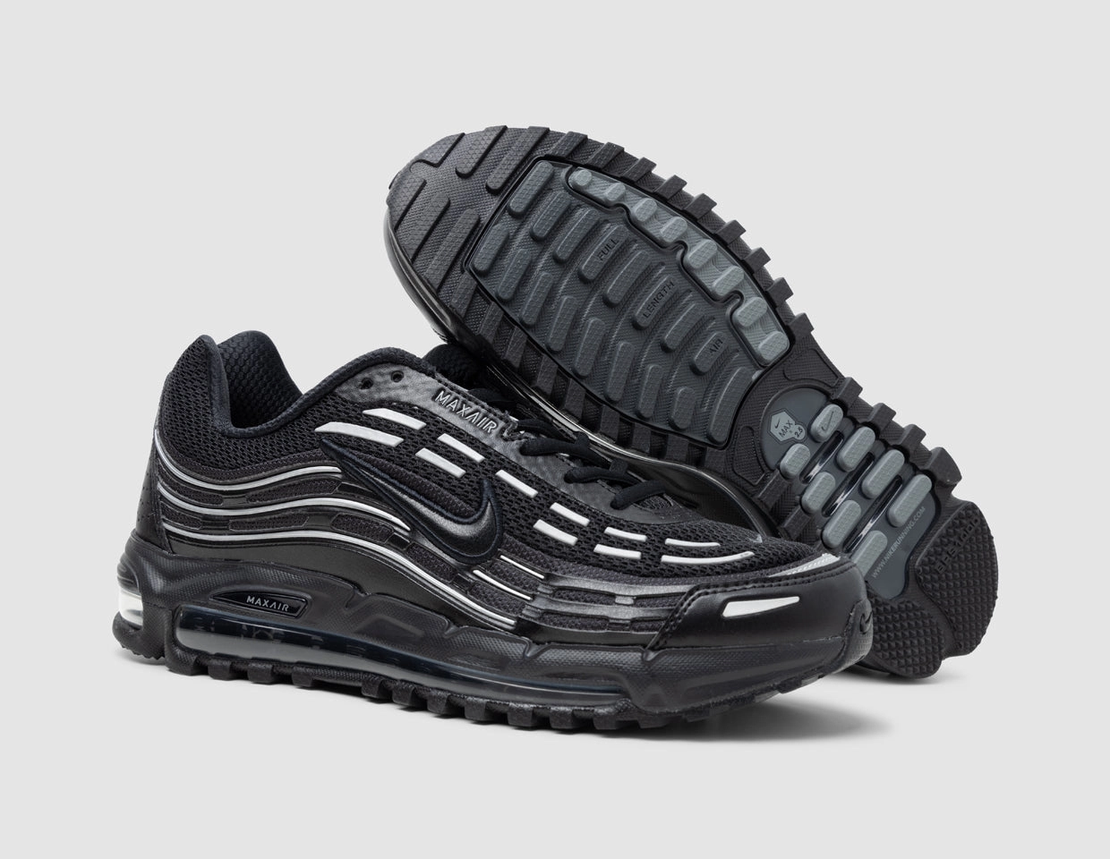 Nike Air Max TL 2.5 Black / Black - Black - Metallic Silver Pressure Dispersion Insole