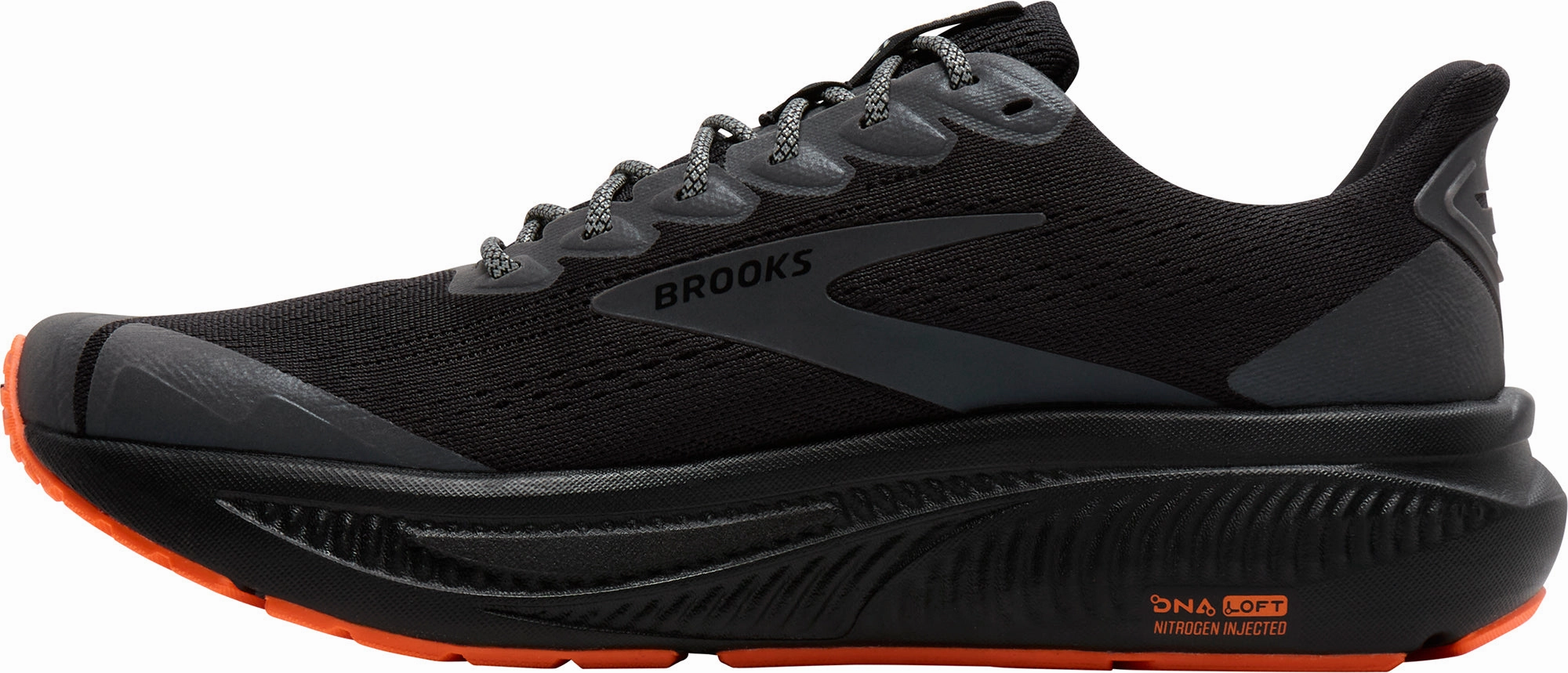 Slip Form Brooks Ghost 17 Womens Running Shoes - Black