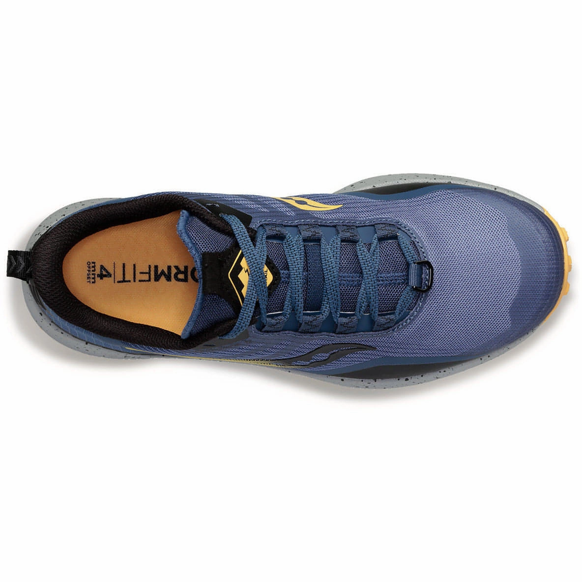 Sturdy Heel Saucony Peregrine 12 Womens Trail Running Shoes - Blue