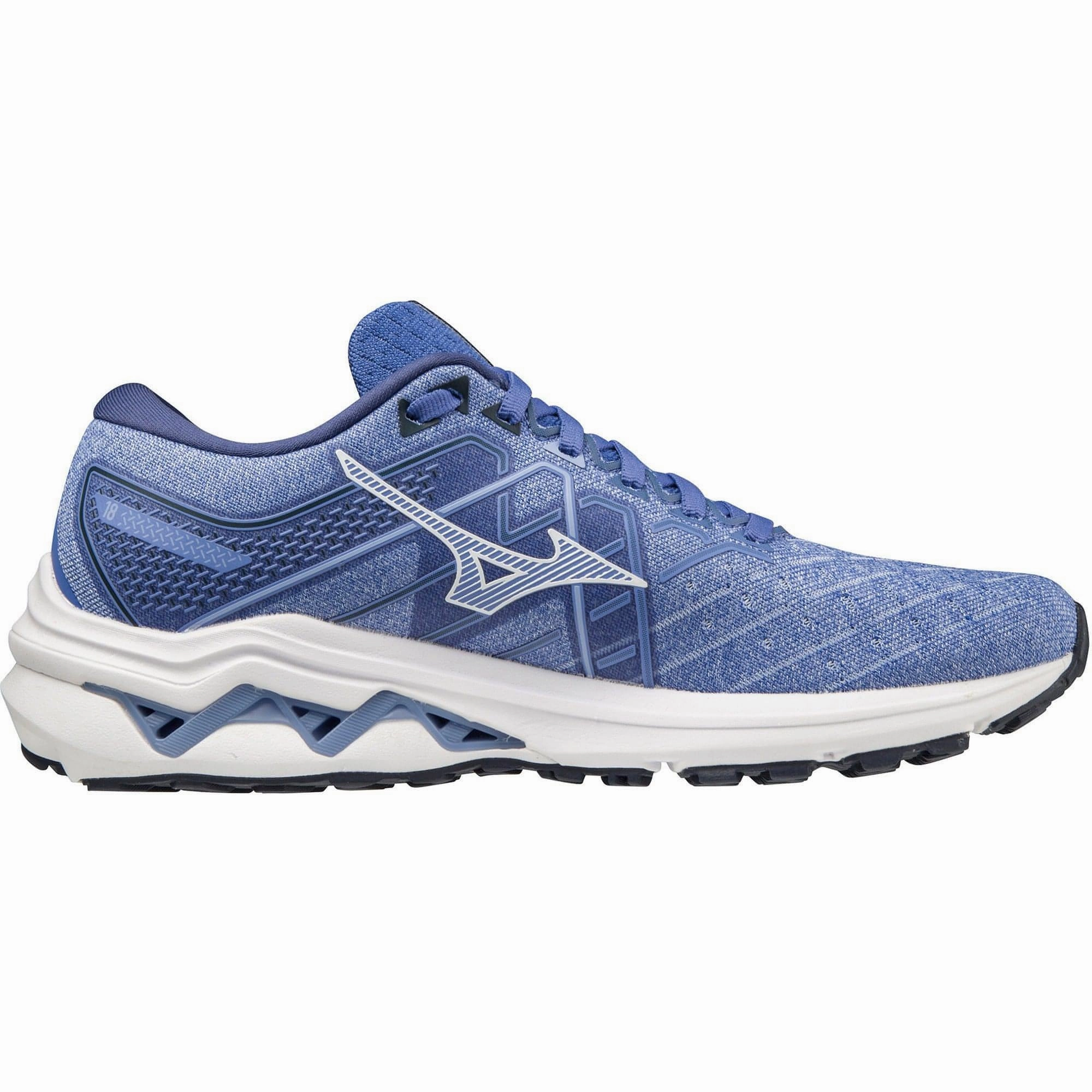 Mizuno Wave Inspire 18 Womens Running Shoes - Blue Comfort Lifestyle