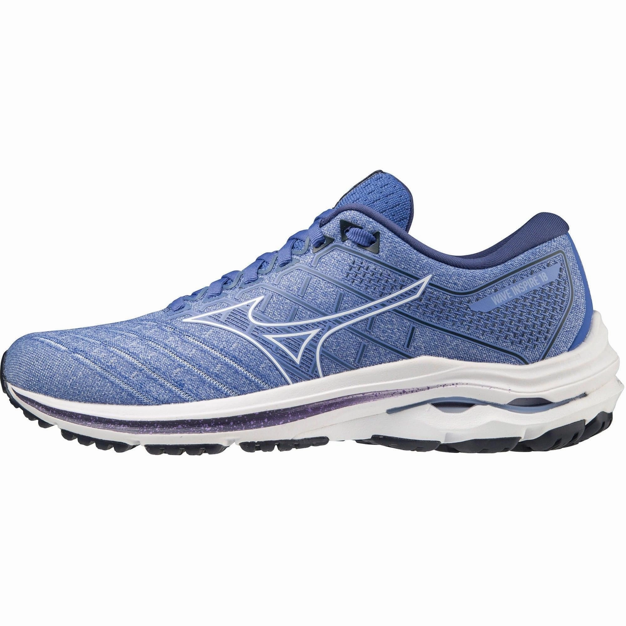 Flex Grip Mizuno Wave Inspire 18 Womens Running Shoes - Blue