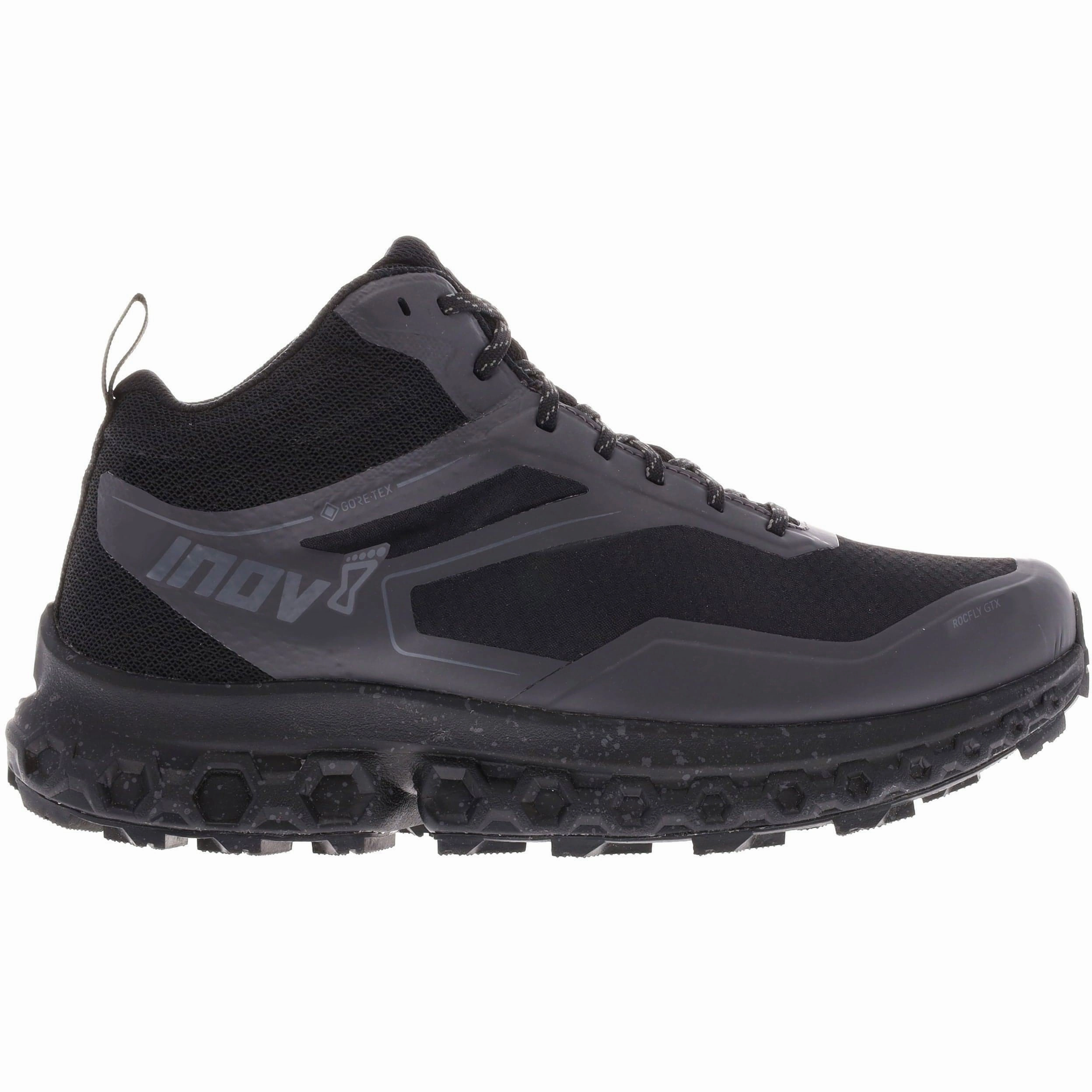 mud proof High Impact Fit Inov8 RocFly G 390 GORE-TEX Mens Walking Boots - Black