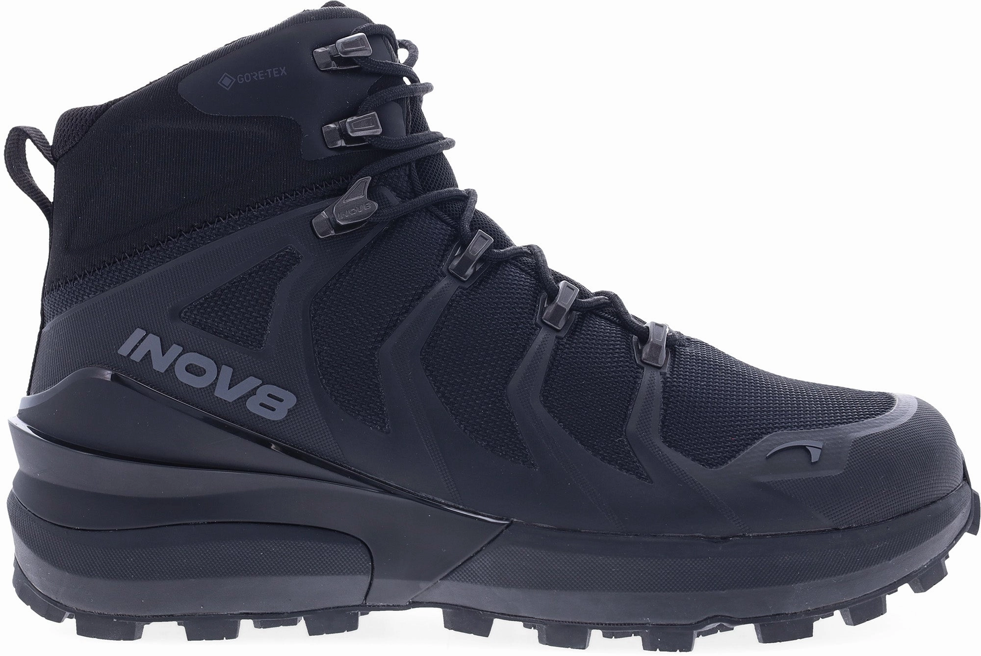 Resistant Materials Inov8 Roclite Pro Mid GORE-TEX WIDE FIT Mens Walking Boots - Black