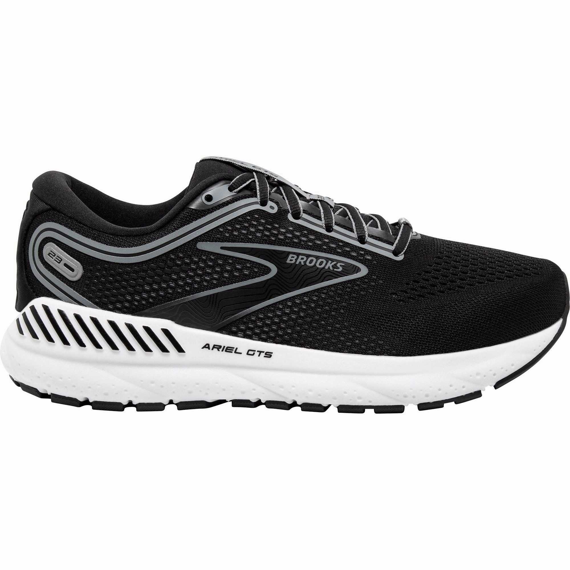 Dynamic Flex Zones Brooks Ariel GTS 23 WIDE FIT Womens Running Shoes - Black