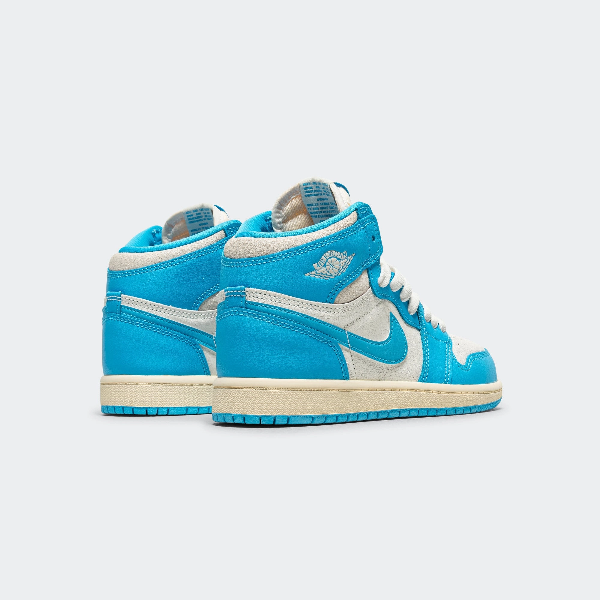 Athletic Purpose Flat Sole Jordan 1 Retro High OG (PS) - Dark Powder Blue/Sail