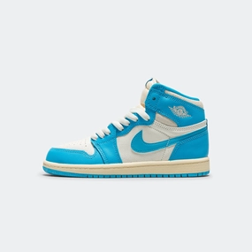 Jordan 1 Retro High OG (PS) - Dark Powder Blue/Sail Tear Resistant Textile