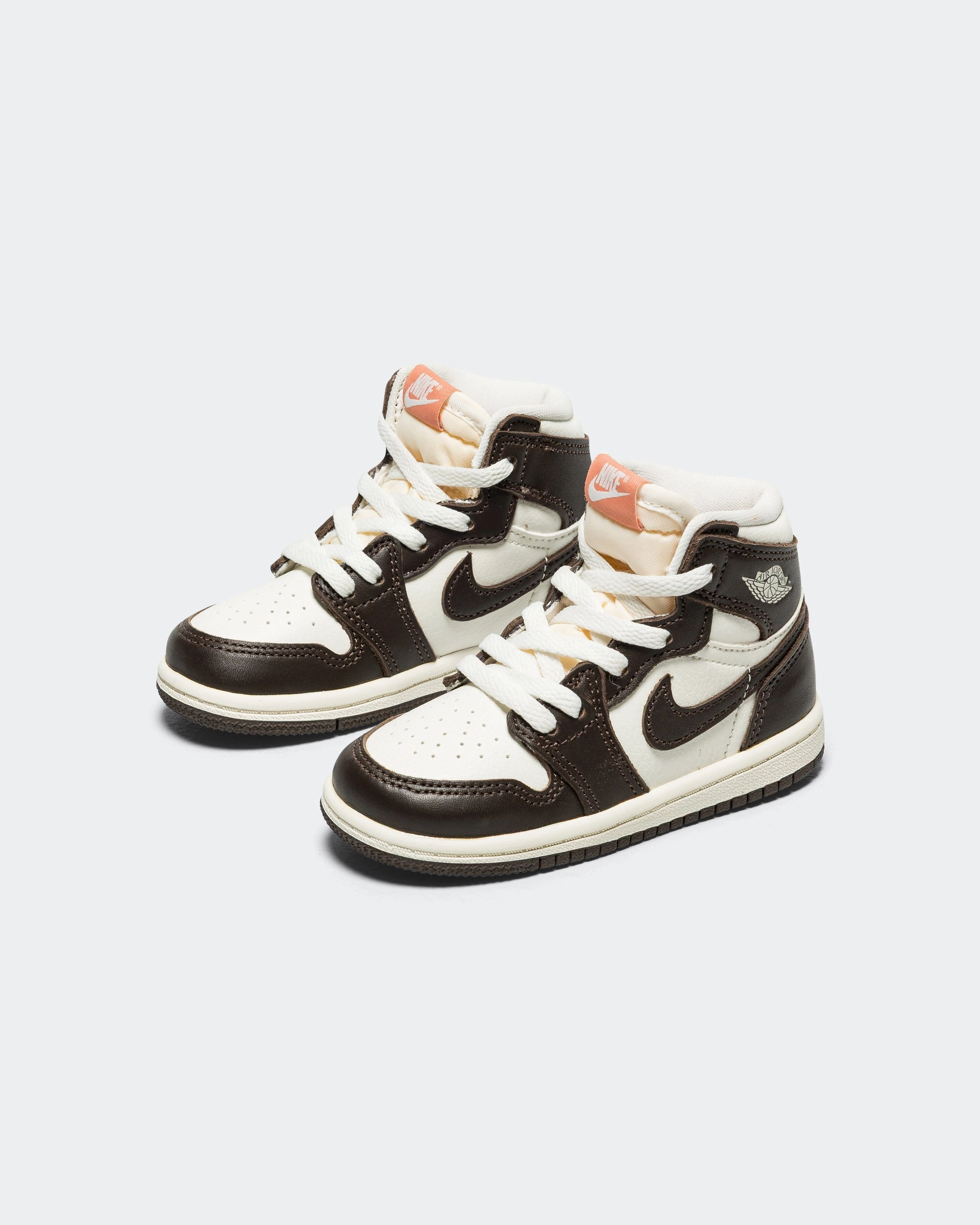 Jordan 1 Retro High (TD) - Baroque Brown/Light Madder Root-Sail Shock Resistance Zero Noise