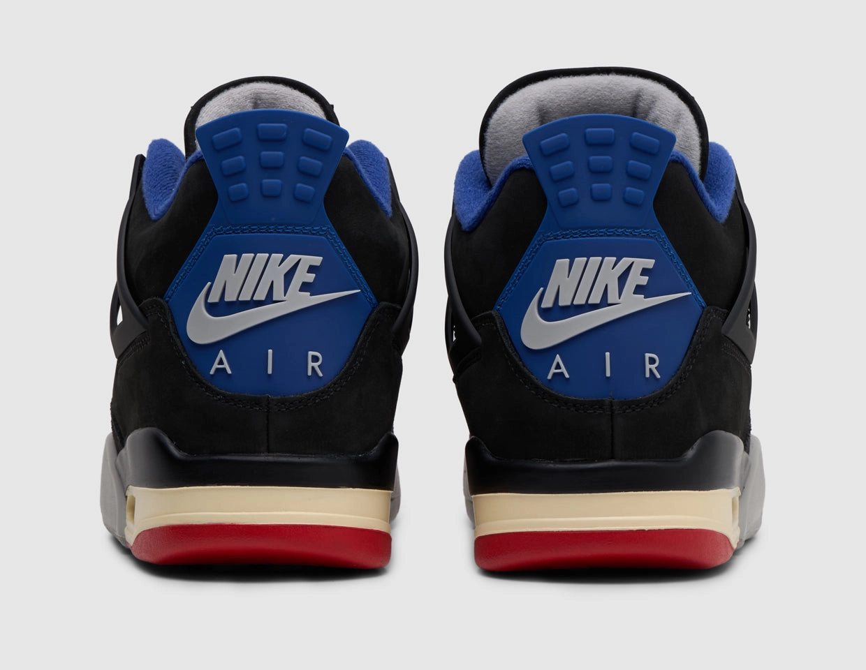Ultra Flexible Precision fit Jordan 4 Retro Black / Fire Red - Deep Royal Blue