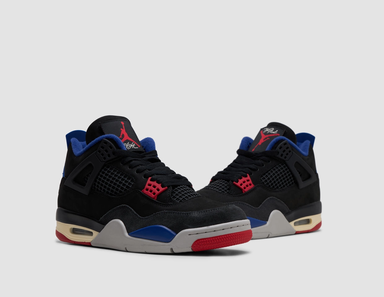 Athletic Choice Hyperlock Heel Counter Jordan 4 Retro Black / Fire Red - Deep Royal Blue