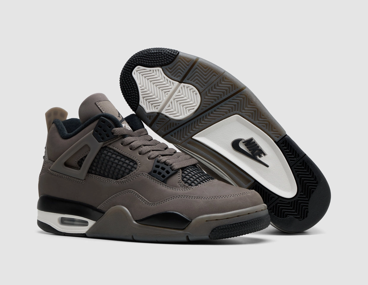 Comfort Fit Jordan 4 Retro Cave Stone / Black - Moon Particle