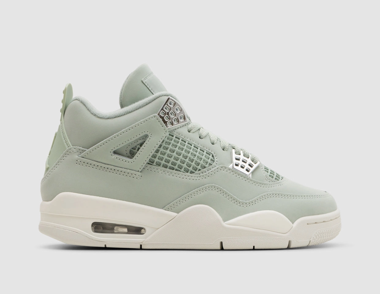 Jordan Women's 4 Retro Seafoam / Sail - Metallic Silver Neutral Wear