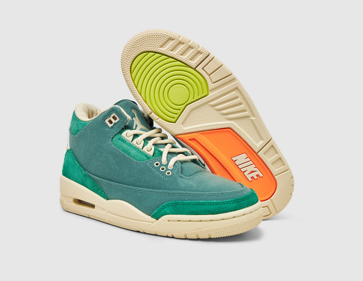 Jordan x Nina Chanel Abney 3 Retro OG SP Bicoastal / Black - Malachite Multi Density Sole Shock Diffusion Pad