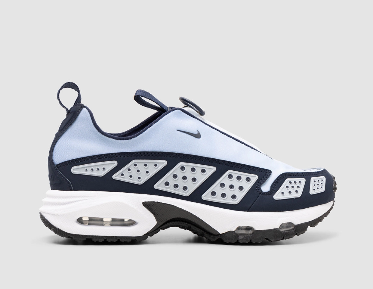 Nike Women's Air Max SNDR Blue Ice / Obsidian - Blue Whisper Ergo Touch Smooth Transition Heel